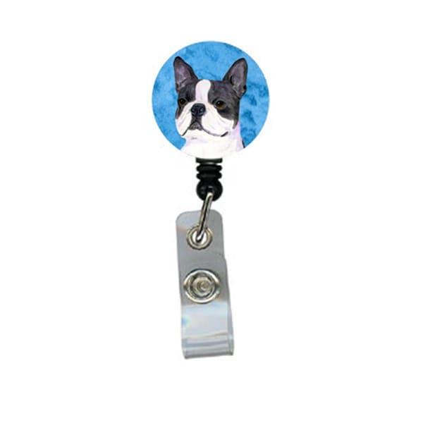 Teachers Aid Boston Terrier Retractable Badge Reel Or Id Holder With Clip TE234830 - main